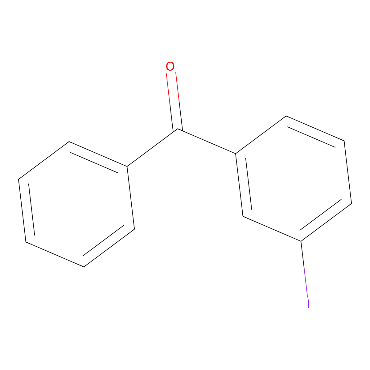 3-Iodobenzophenone molecular structure, CAS 25116-37-4