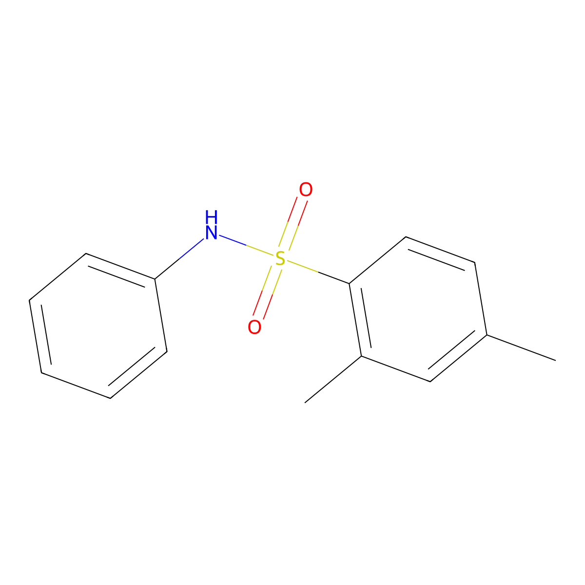 2,4-dimethyl-N-phenylbenzenesulfonamide molecular structure, CAS 25116-88-5