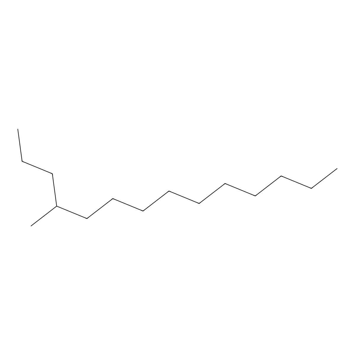 4-Methyltetradecane molecular structure, CAS 25117-24-2