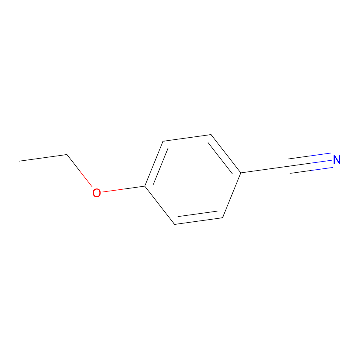 4-Ethoxybenzoic acid nitrile molecular structure, CAS 25117-74-2