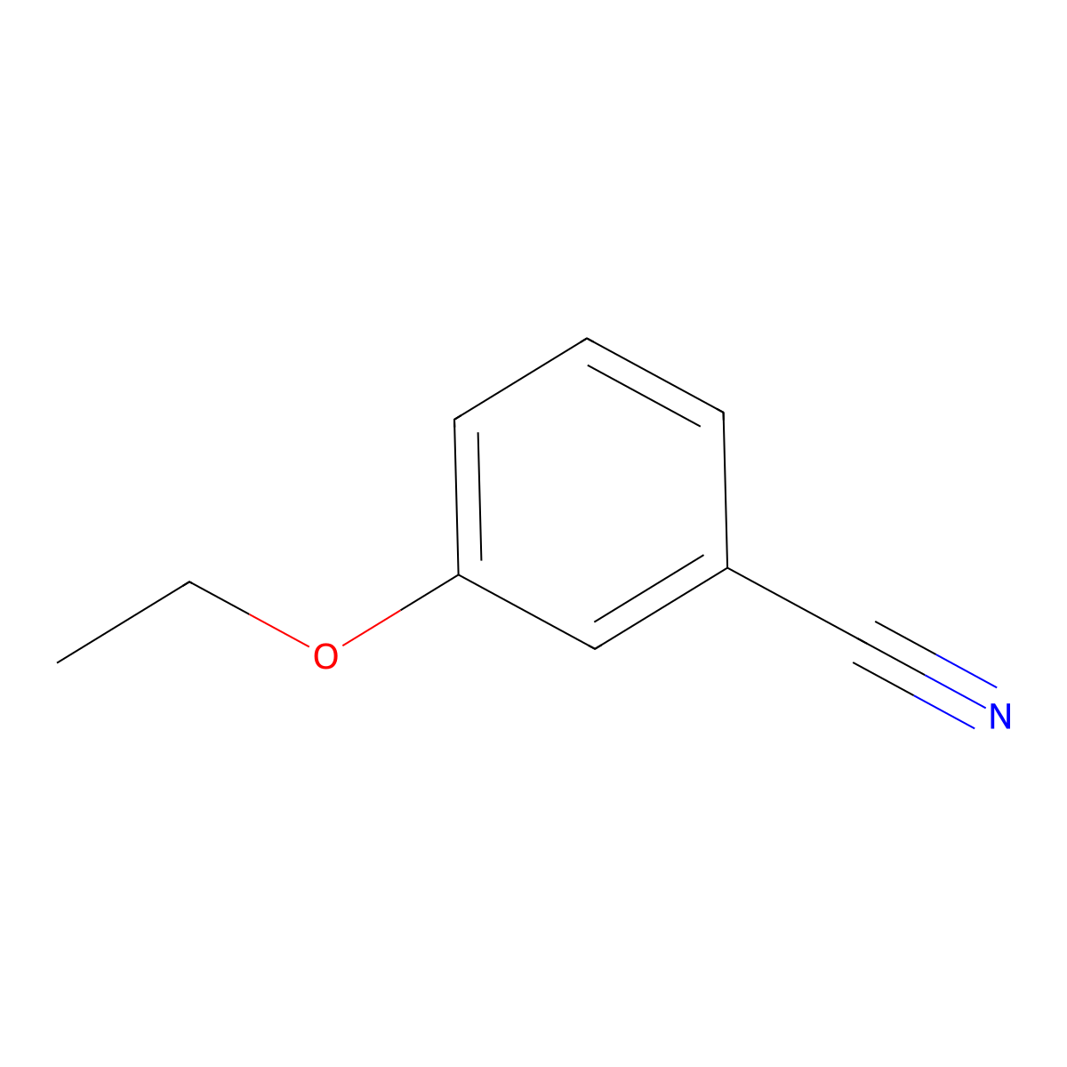3-Ethoxybenzonitrile molecular structure, CAS 25117-75-3