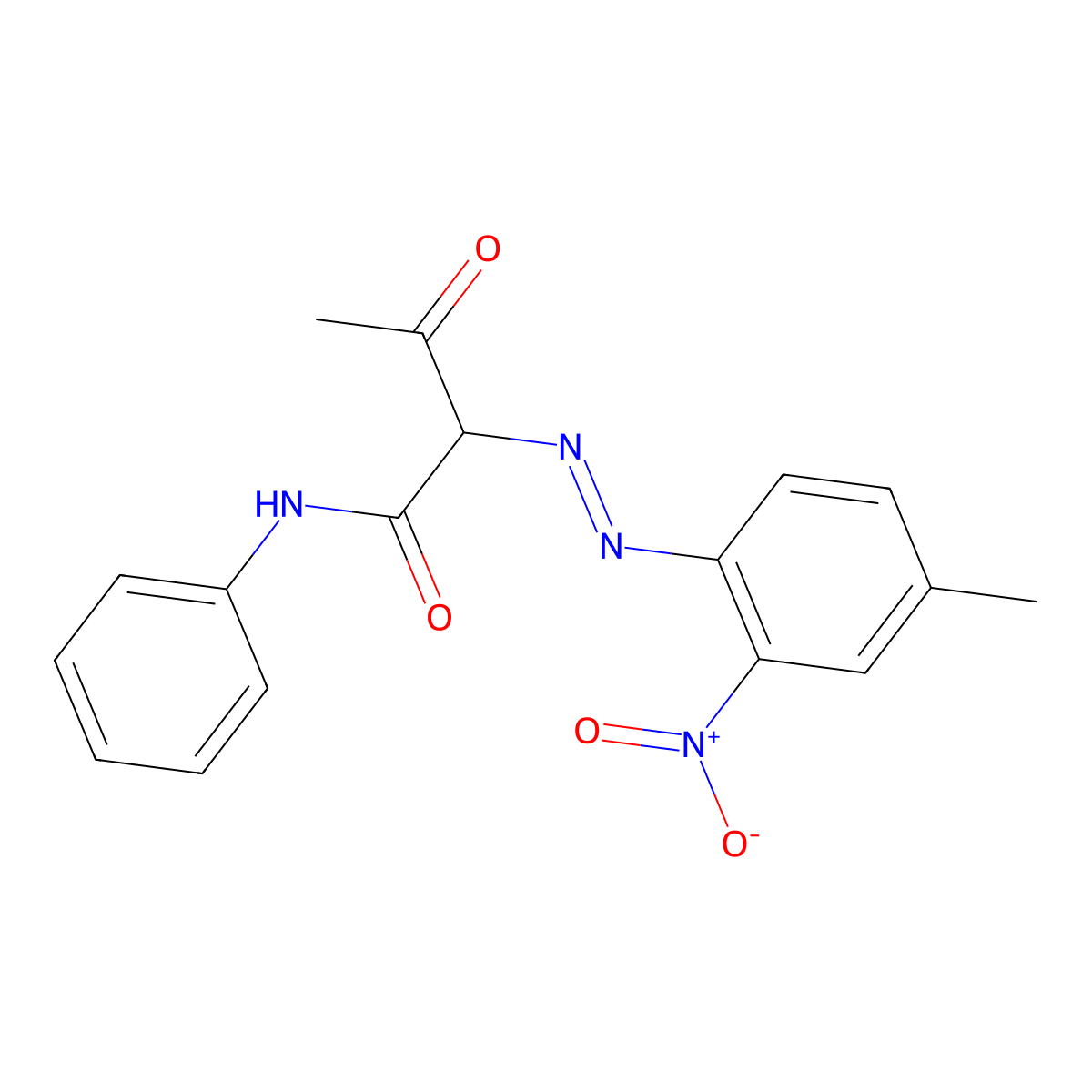 C.I. Pigment Yellow 1 molecular structure, CAS 2512-29-0