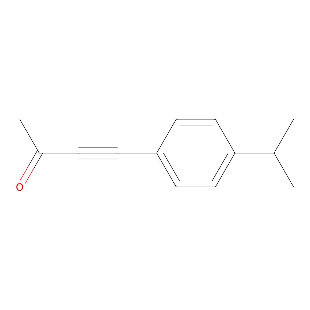 4-[4-(1-Methylethyl)phenyl]-3-butyn-2-one molecular structure, CAS 2512130-59-3