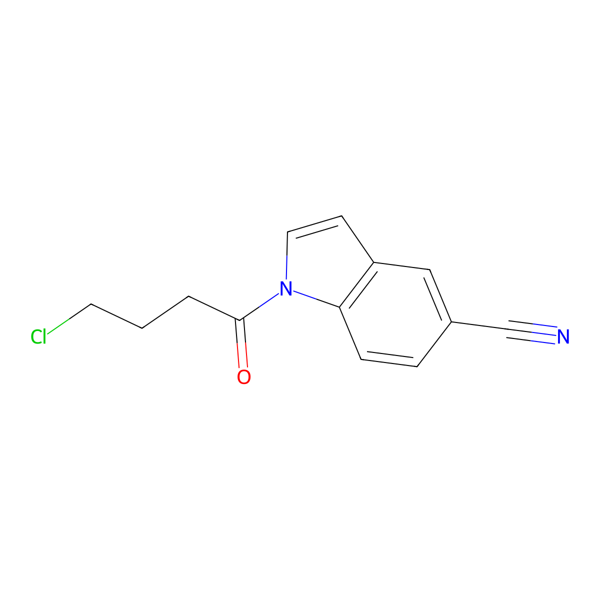 1-(4-Chlorobutanoyl)-1H-indole-5-carbonitrile molecular structure, CAS 2512200-37-0