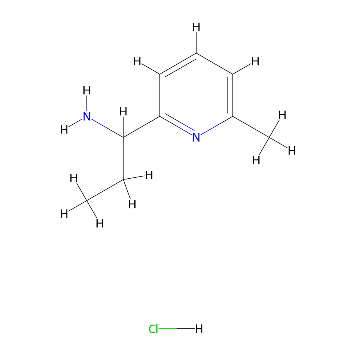 1-(6-Methylpyridin-2-yl)propan-1-amine hydrochloride molecular structure, CAS 2512214-56-9