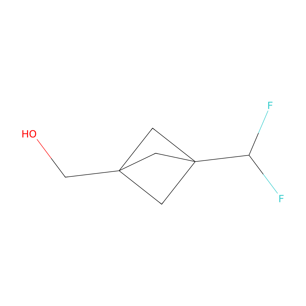 [3-(Difluoromethyl)bicyclo[1.1.1]pentan-1-yl]methanol molecular structure, CAS 2512217-35-3