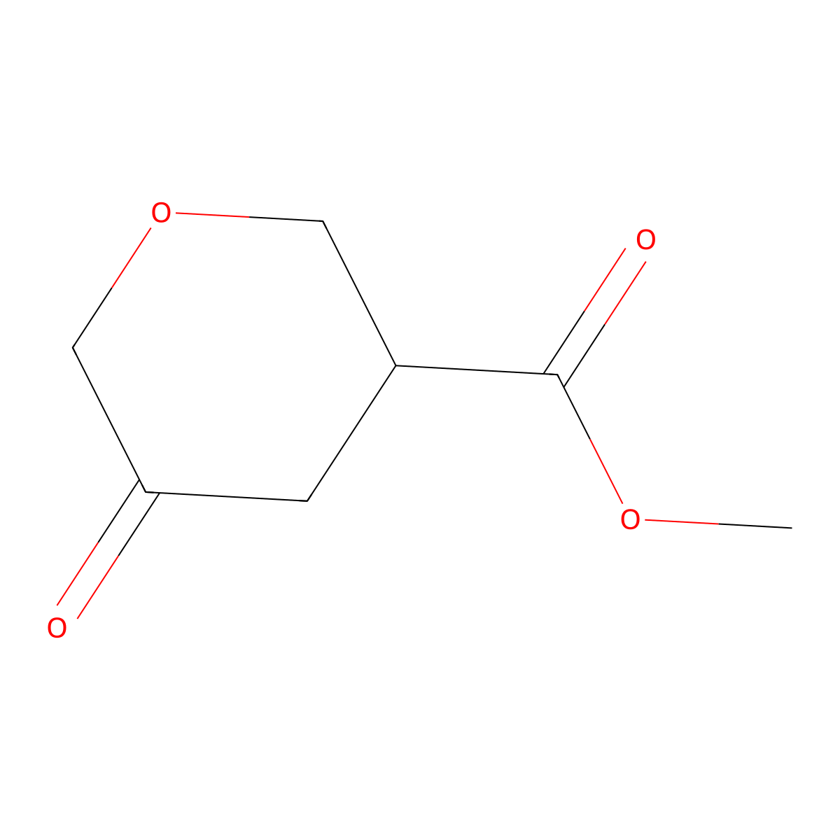 methyl (3S)-5-oxotetrahydropyran-3-carboxylate molecular structure, CAS 2512218-85-6