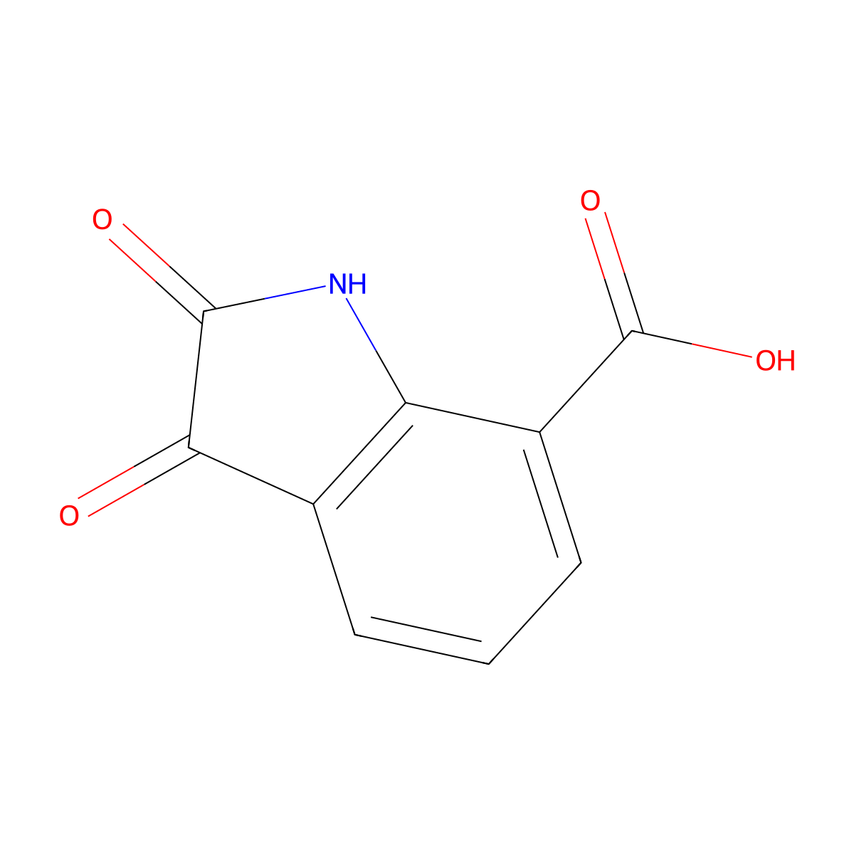 2,3-Dioxoindoline-7-carboxylic acid molecular structure, CAS 25128-35-2