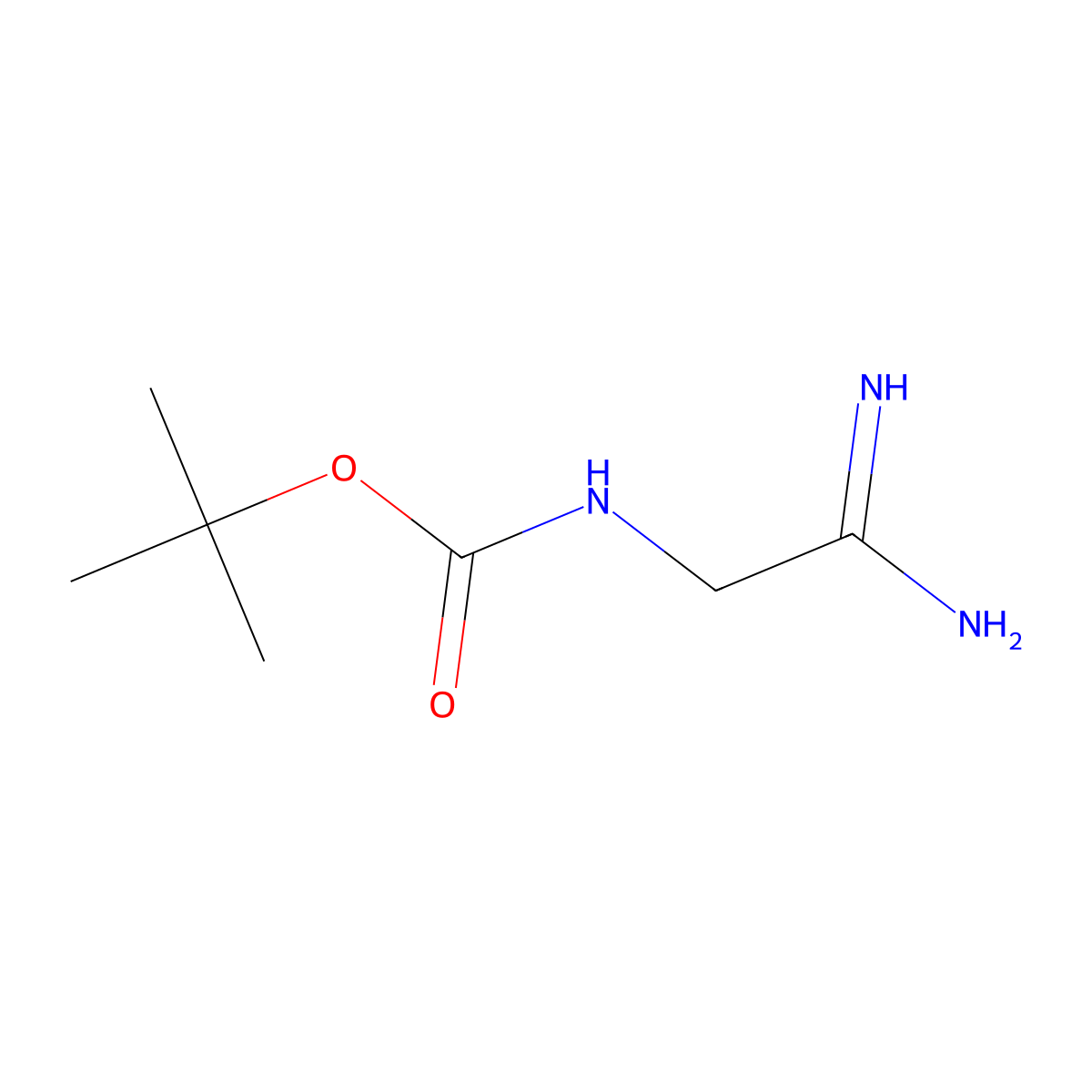 1,1-Dimethylethyl N-(2-amino-2-iminoethyl)carbamate molecular structure, CAS 251294-65-2