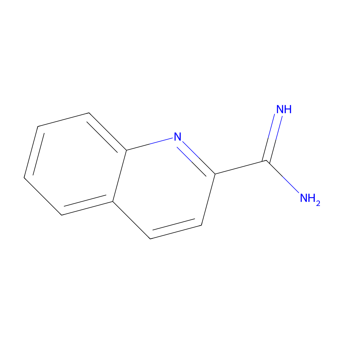 Quinoline-2-carboximidamide molecular structure, CAS 251294-66-3