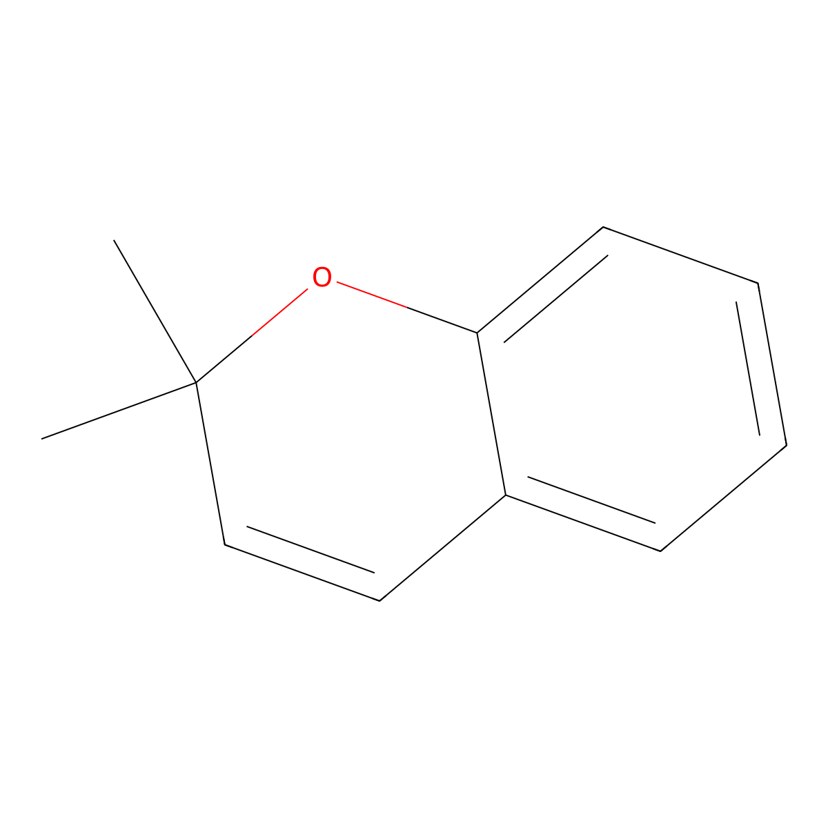 2,2-Dimethyl-2H-1-benzopyran molecular structure, CAS 2513-25-9