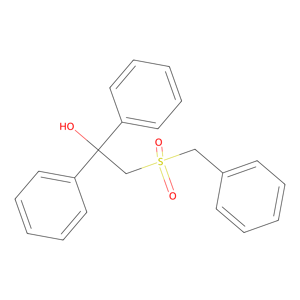 2-(Benzylsulfonyl)-1,1-diphenyl-1-ethanol molecular structure, CAS 251307-46-7