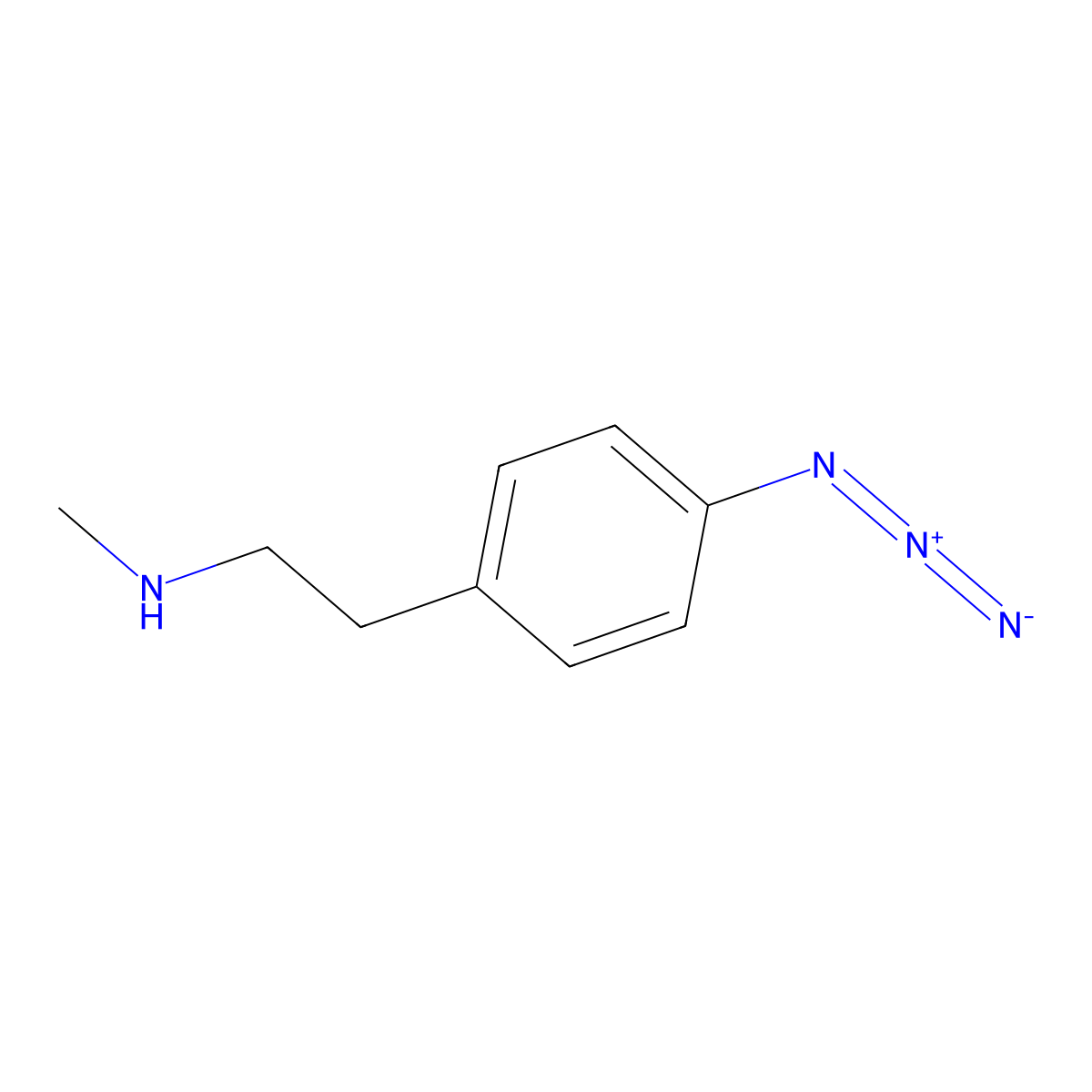 [2-(4-Azidophenyl)ethyl](methyl)amine molecular structure, CAS 251317-86-9