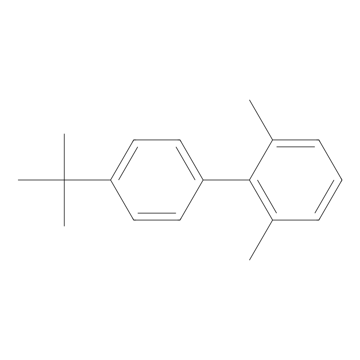 4'-Tert-butyl-2,6-dimethyl-1,1'-biphenyl molecular structure, CAS 251320-83-9