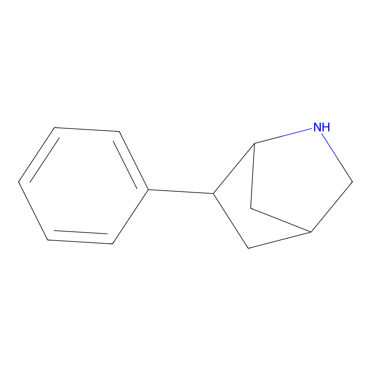 rac-(1R,4R,6S)-6-phenyl-2-azabicyclo[2.2.1]heptane molecular structure, CAS 251321-75-2