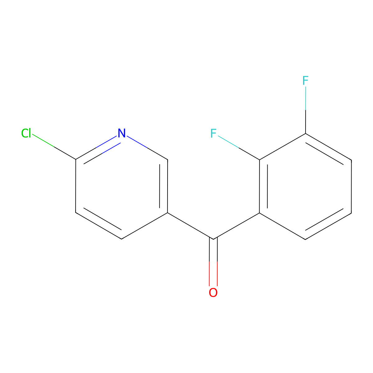 2-Chloro-5-(2,3-difluorobenzoyl)pyridine molecular structure, CAS 251366-35-5