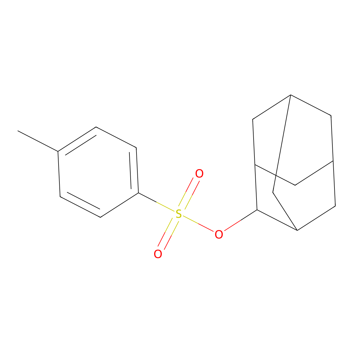 Adamantan-2-yl 4-methylbenzene-1-sulfonate molecular structure, CAS 25139-43-9