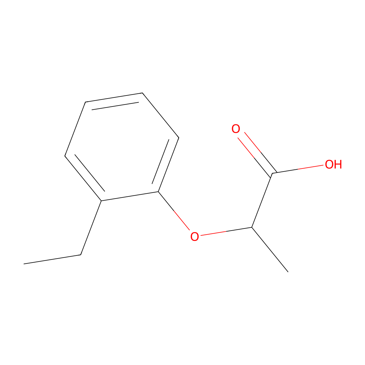 2-(2-ethylphenoxy)propanoic Acid molecular structure, CAS 25140-92-5