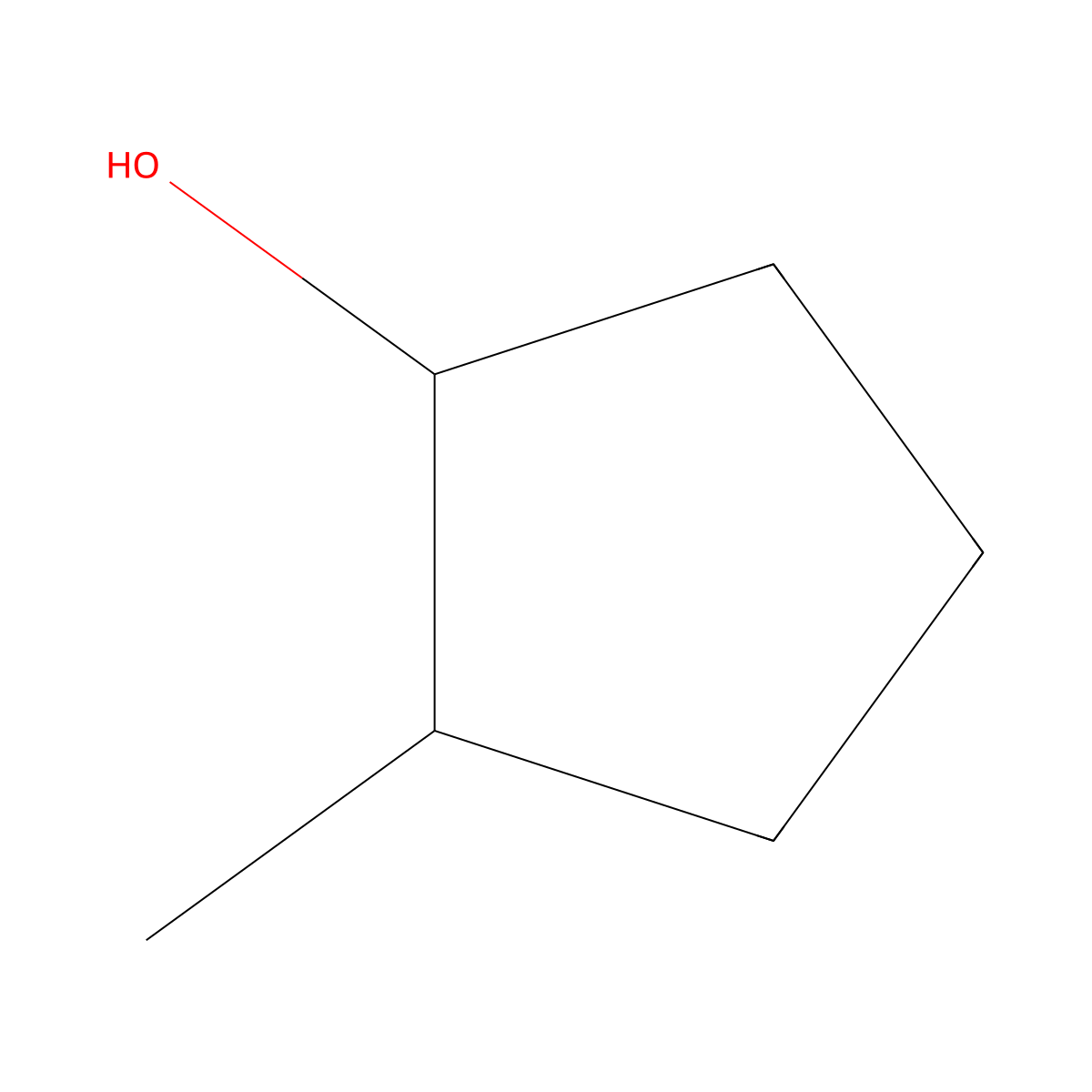 Cyclopentanol, 2-methyl-, cis- molecular structure, CAS 25144-05-2