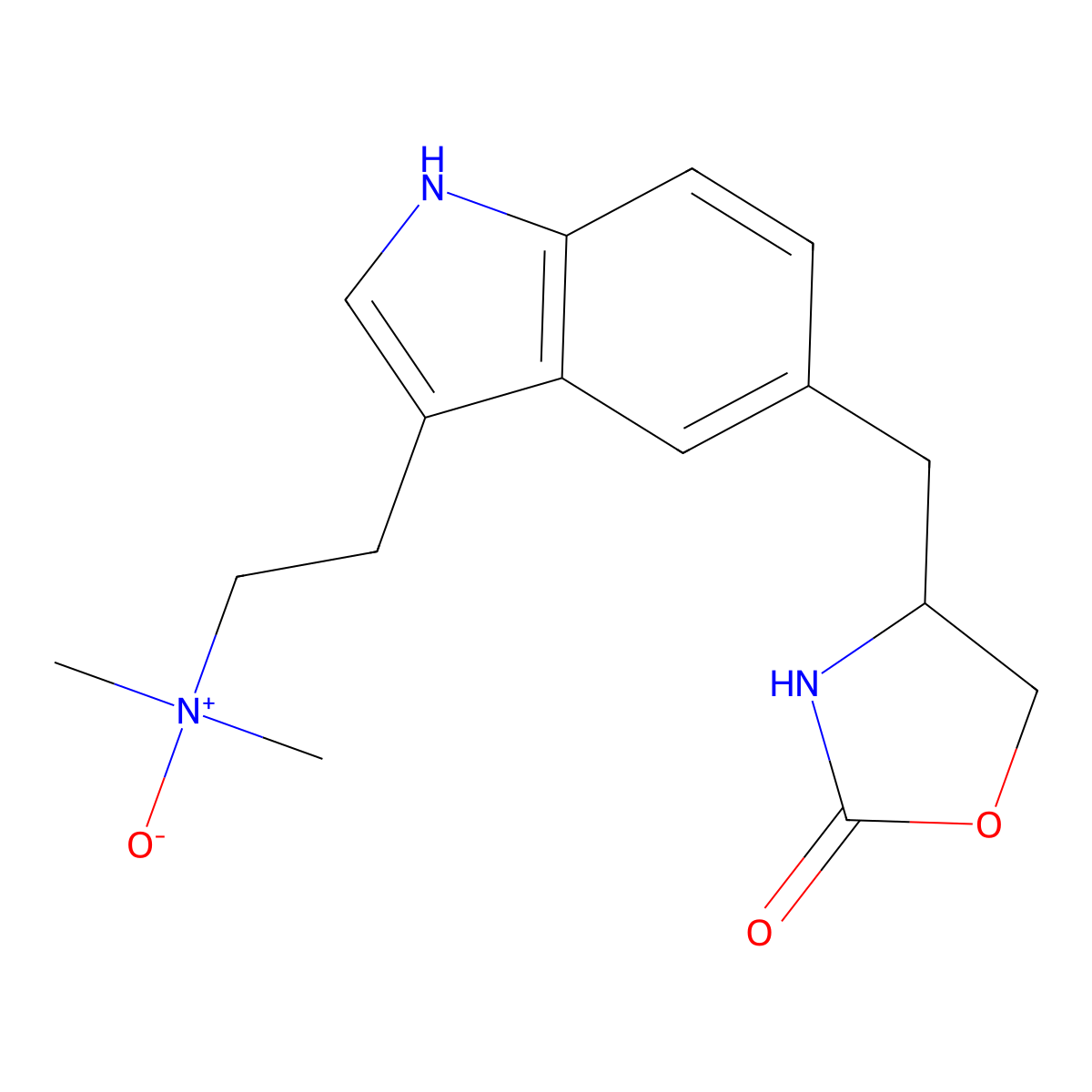 Zolmitriptan N-Oxide molecular structure, CAS 251451-30-6