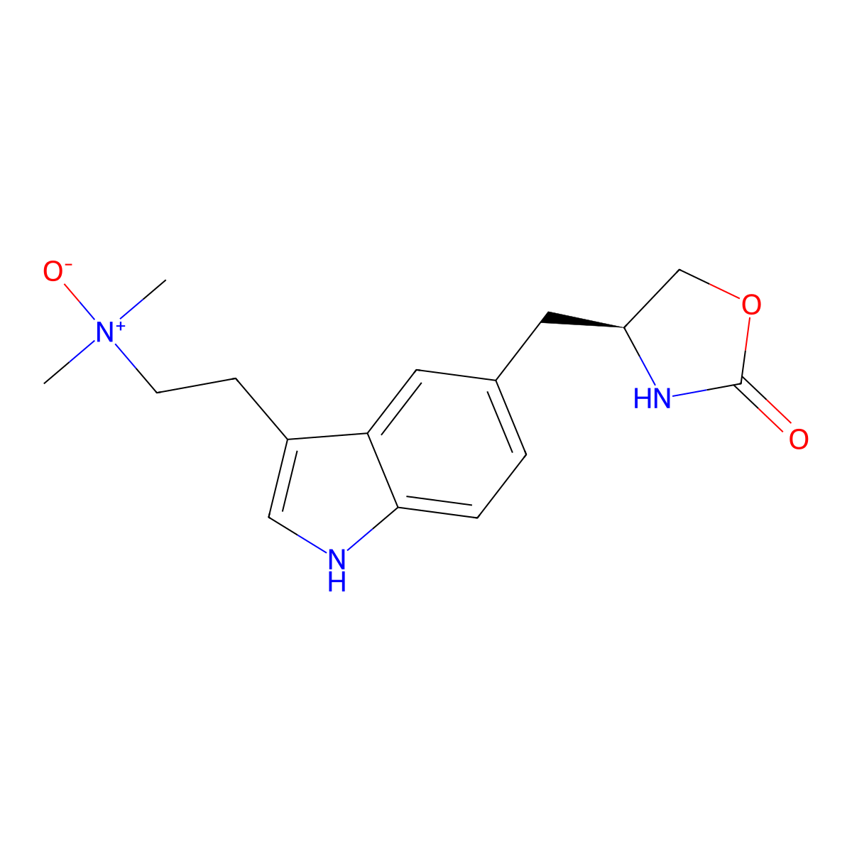 Zolmitriptan N-Oxide molecular structure, CAS 251451-30-6