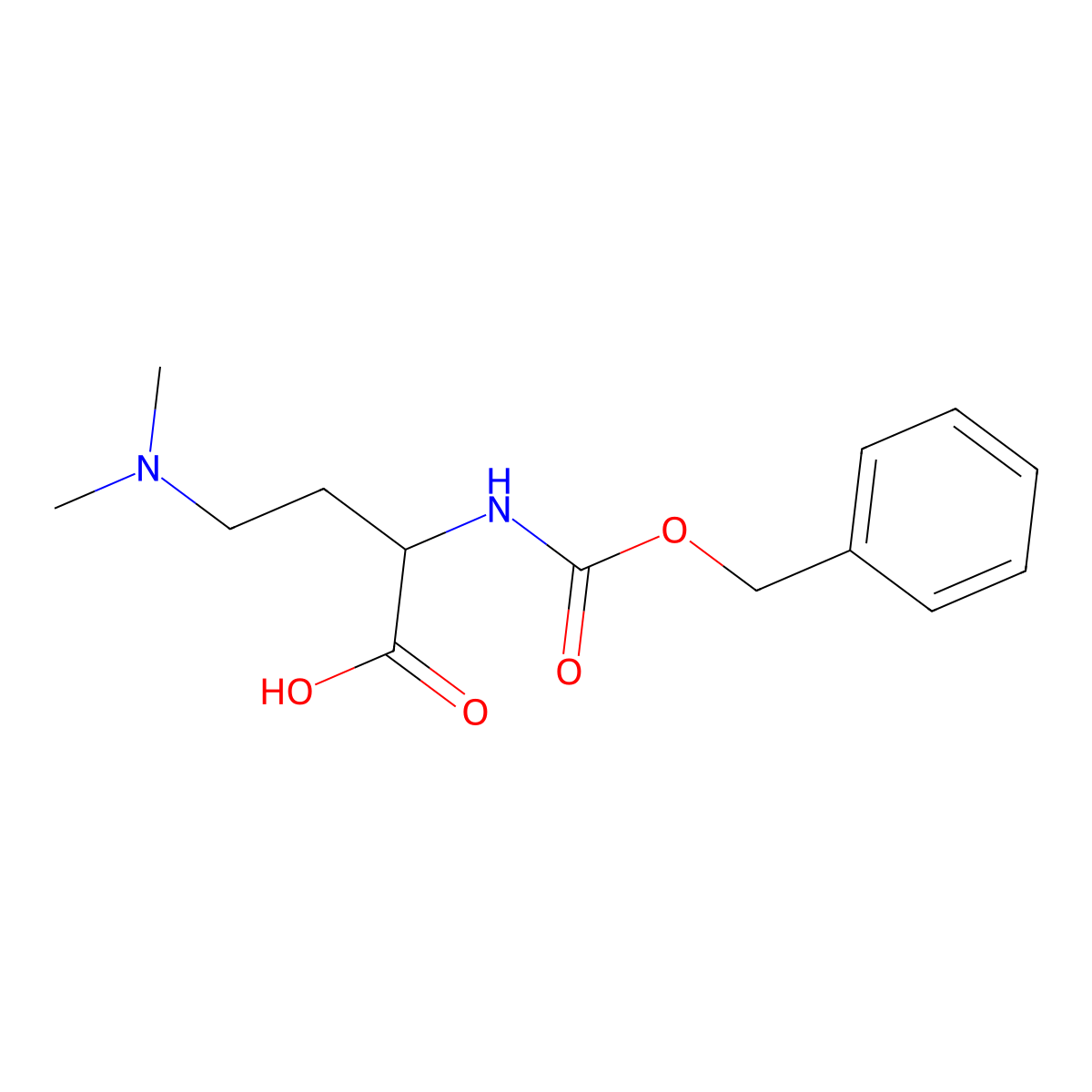 2-{[(Benzyloxy)carbonyl]amino}-4-(dimethylamino)butanoic acid molecular structure, CAS 251457-20-2