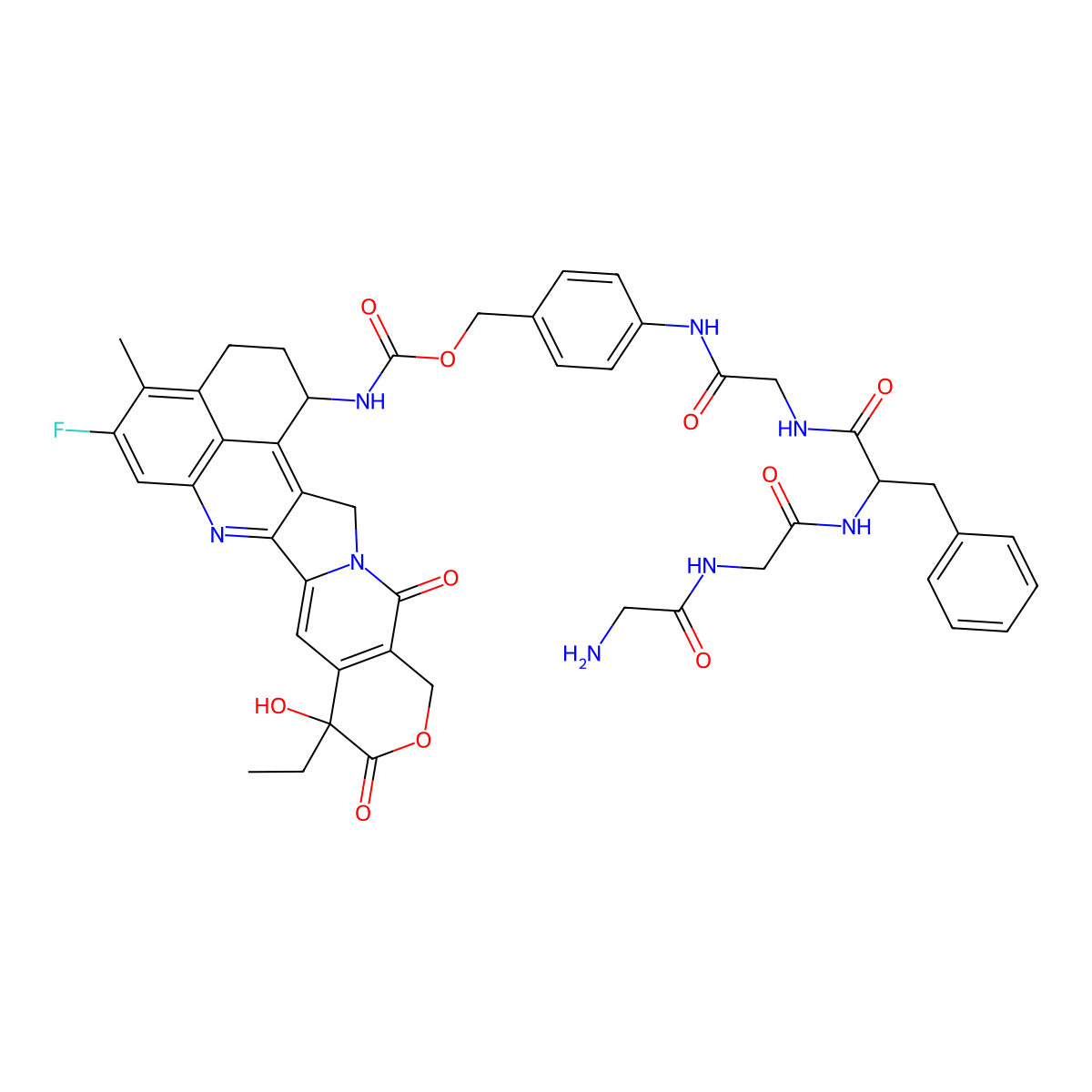 GGFG-PAB-Exatecan molecular structure, CAS 251459-32-2