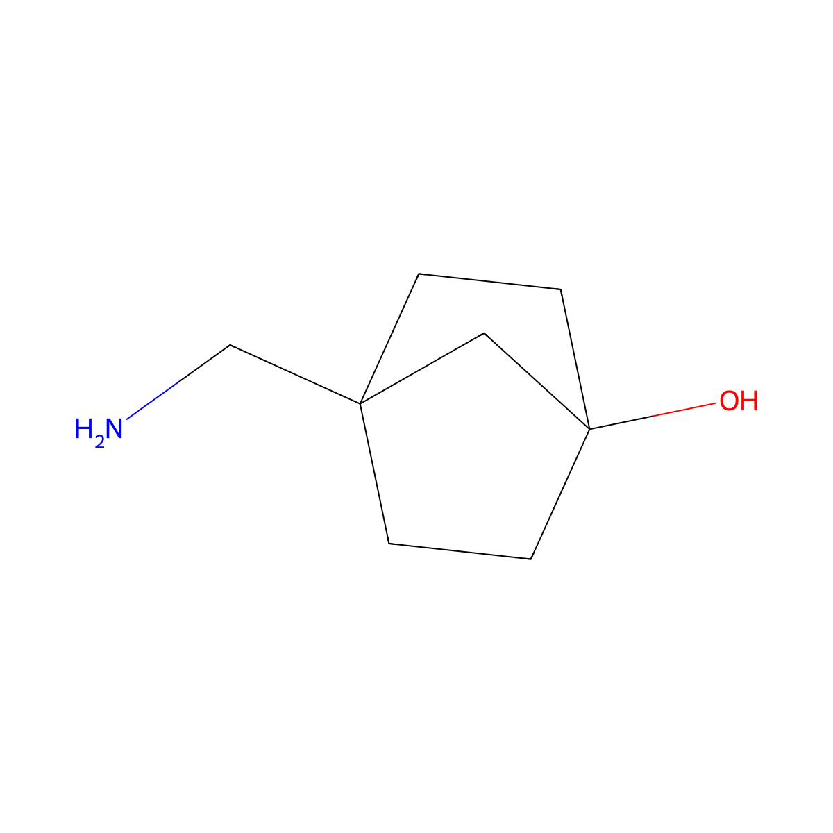 4-(Aminomethyl)bicyclo[2.2.1]heptan-1-ol molecular structure, CAS 2514607-24-8