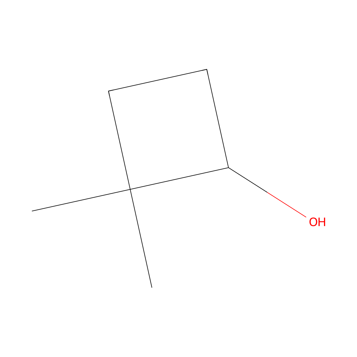 (1S)-2,2-dimethylcyclobutanol molecular structure, CAS 2514607-61-3