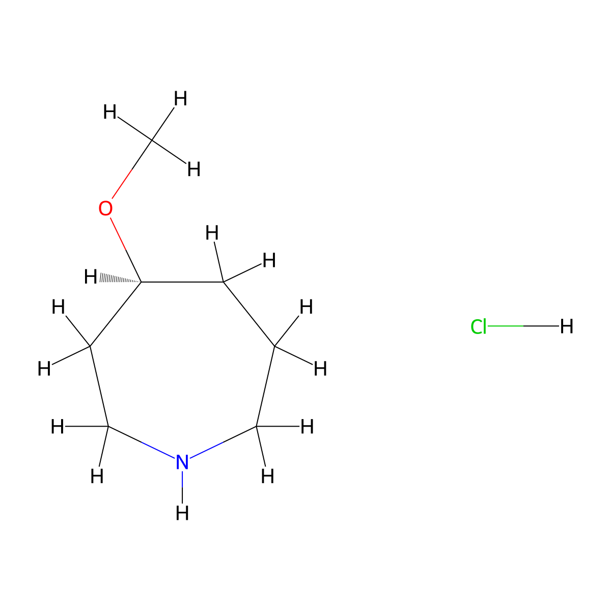 (4S)-4-methoxyazepane;hydrochloride molecular structure, CAS 2514640-67-4
