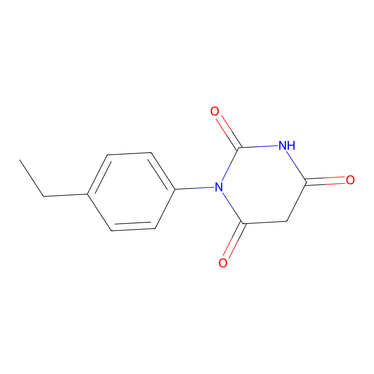 1-(4-Ethylphenyl)-2,4,6(1H,3H,5H)-pyrimidinetrione molecular structure, CAS 251468-82-3