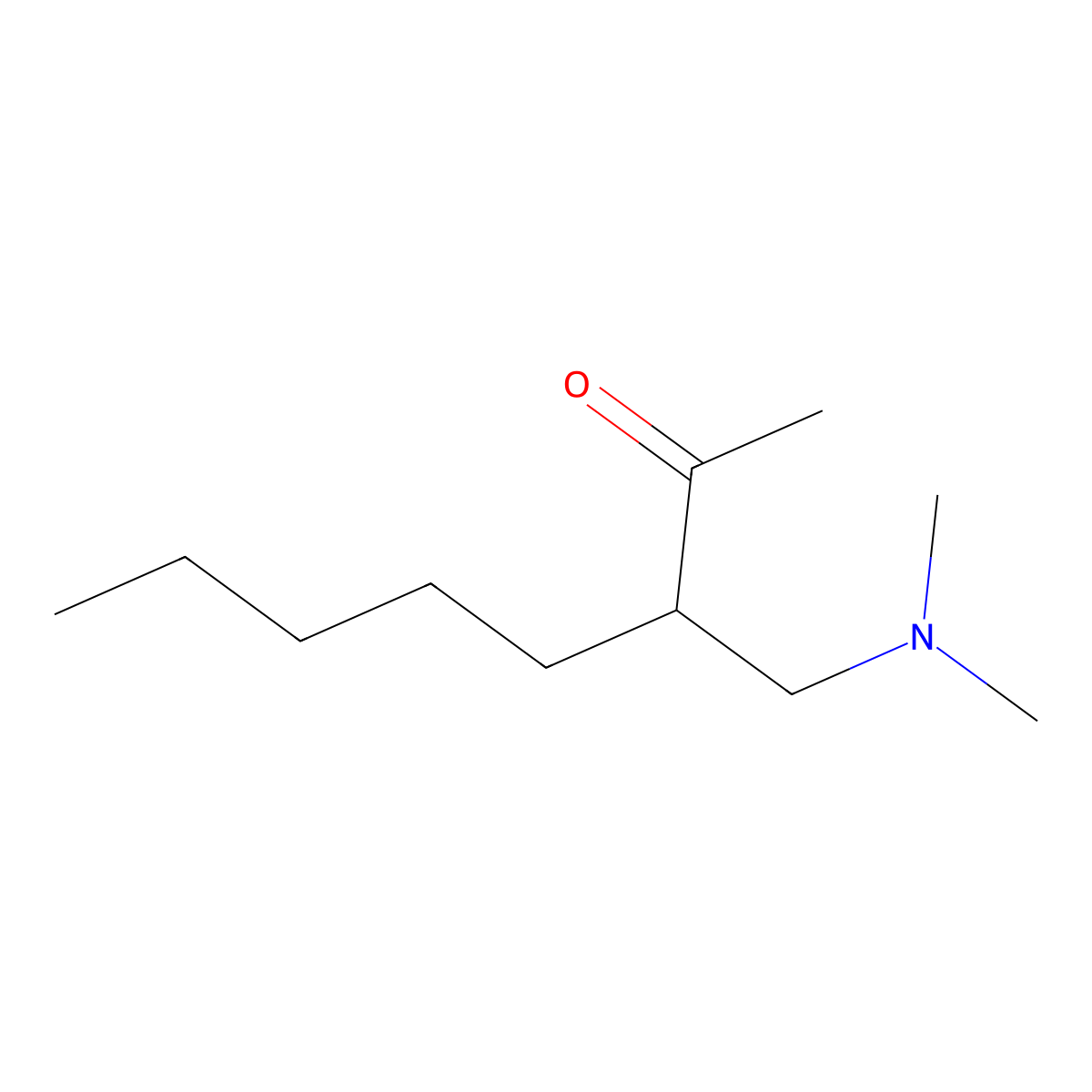 3-[(Dimethylamino)methyl]octan-2-one molecular structure, CAS 2514721-25-4