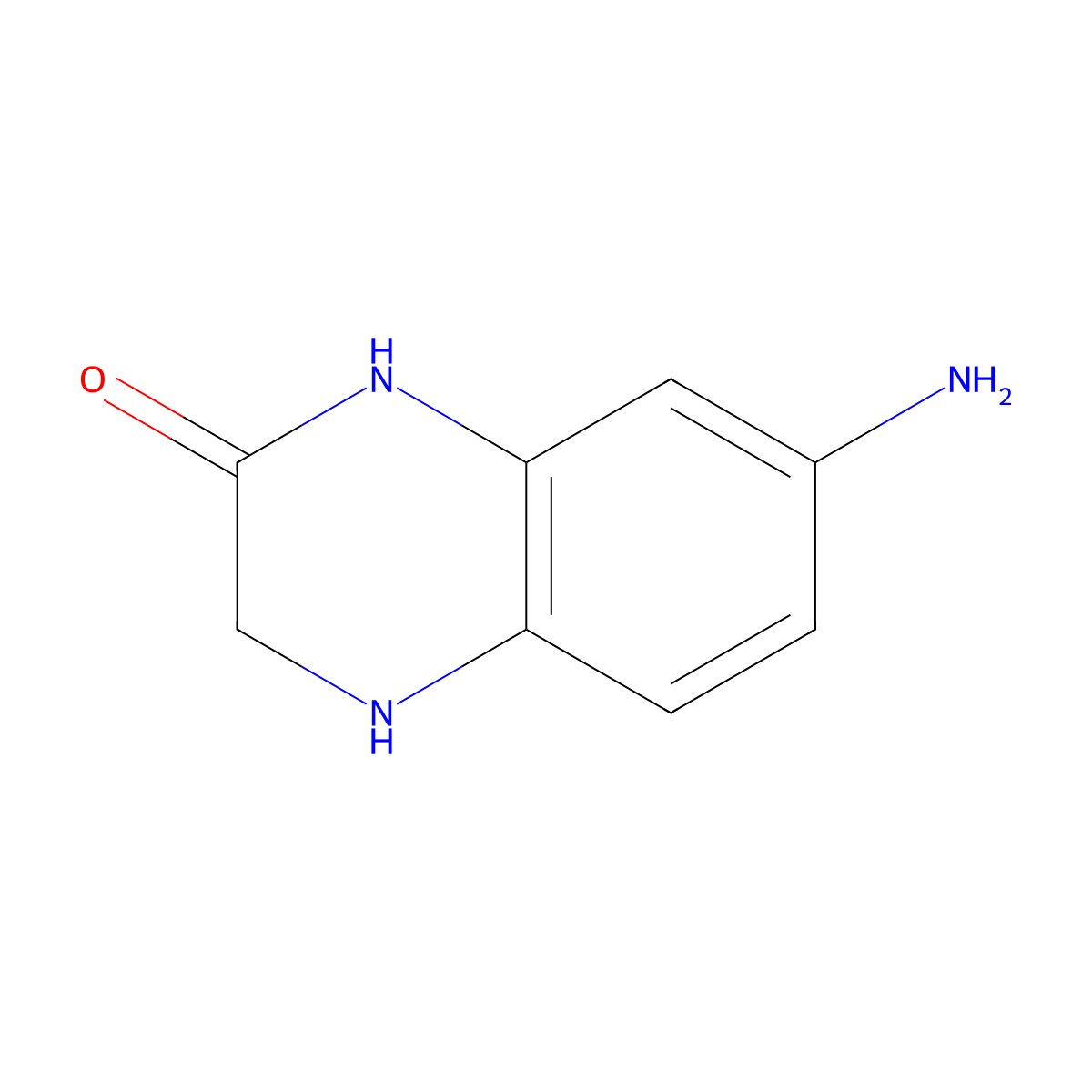7-Amino-3,4-dihydroquinoxalin-2(1H)-one molecular structure, CAS 251474-50-7