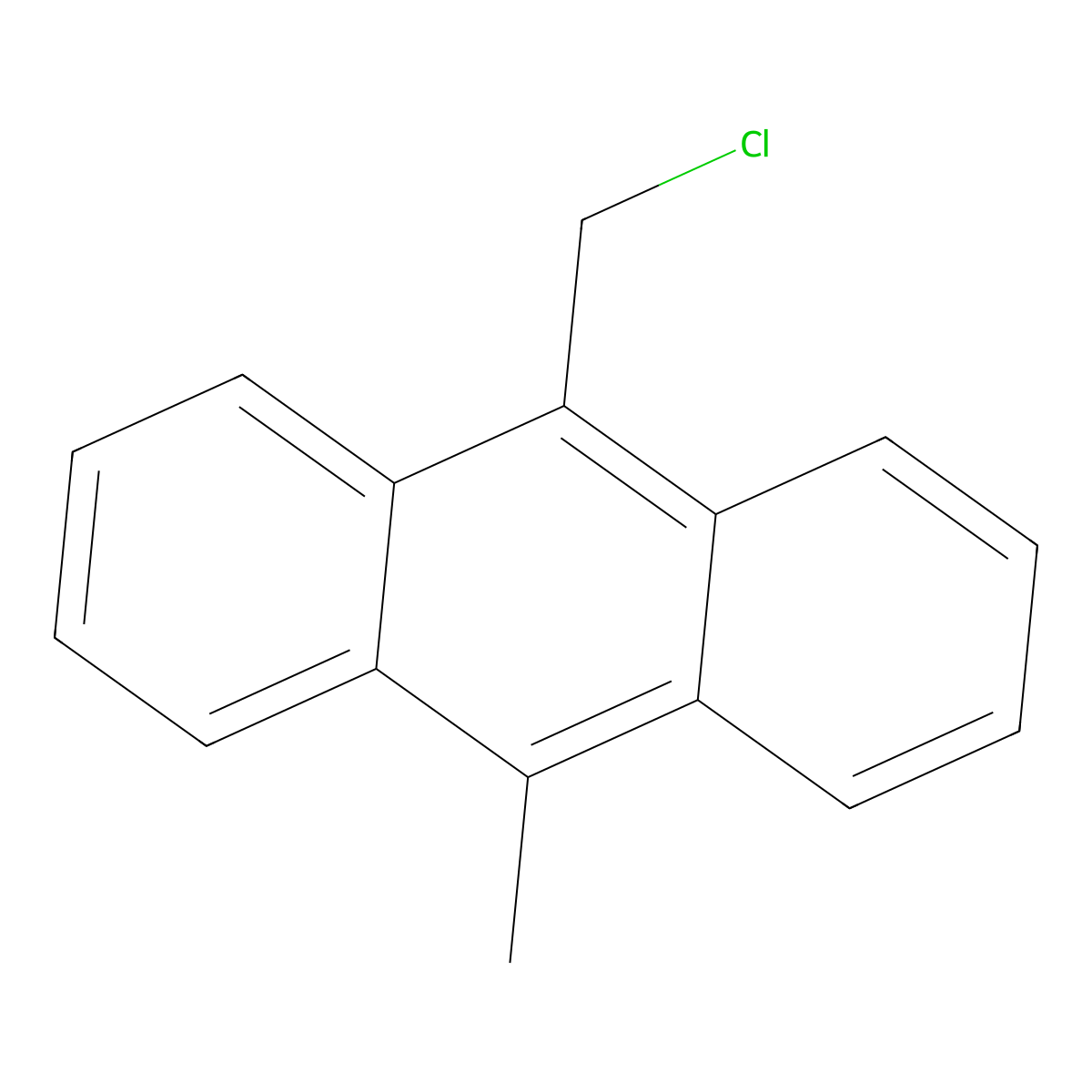 9-(Chloromethyl)-10-methylanthracene molecular structure, CAS 25148-26-9