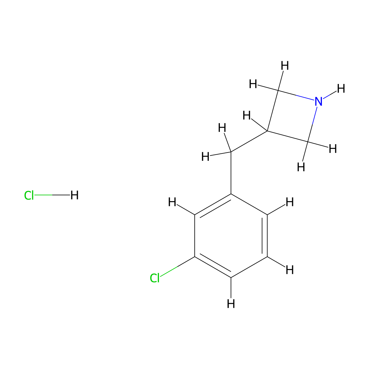 3-(3-Chlorobenzyl)azetidine hydrochloride molecular structure, CAS 2514935-98-7