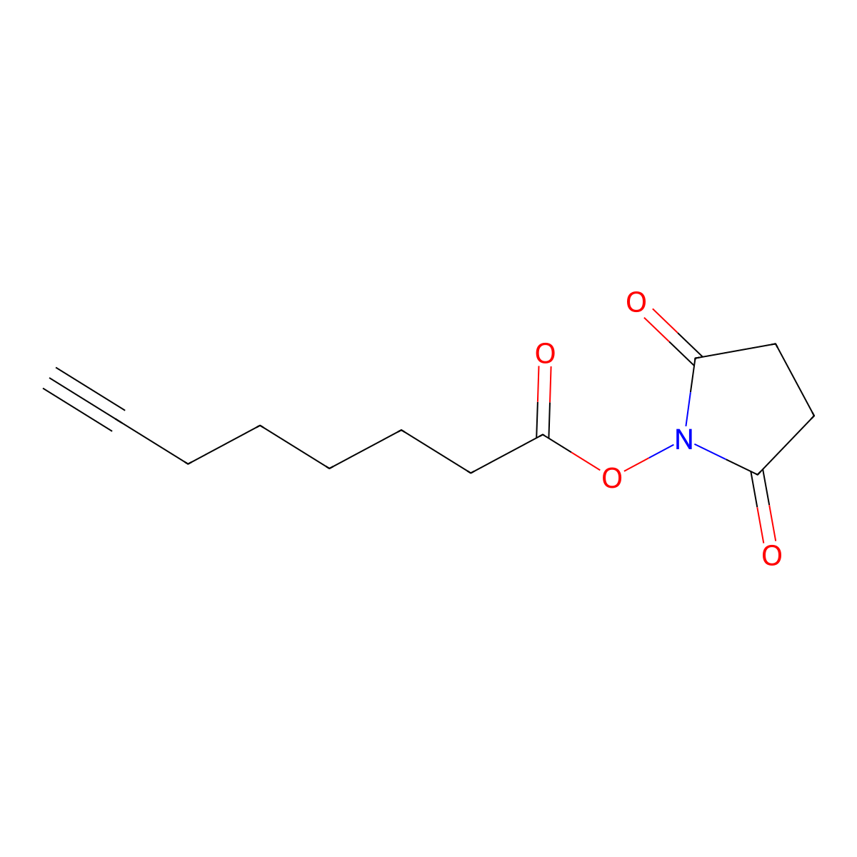 2,5-Dioxopyrrolidin-1-yl oct-7-ynoate molecular structure, CAS 2514946-87-1