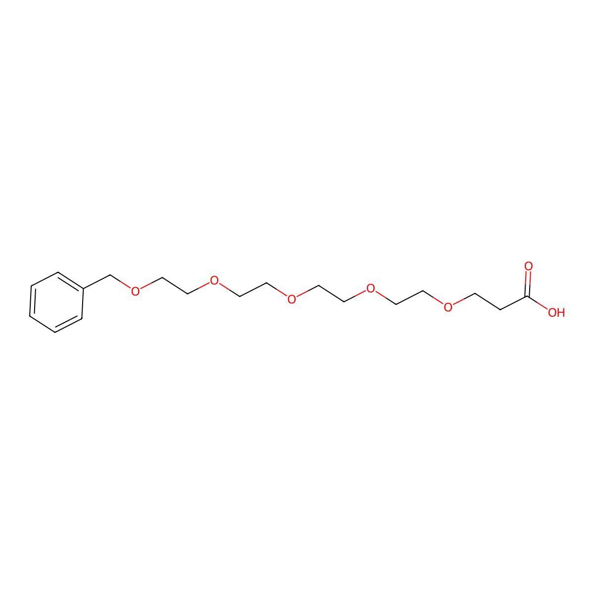 Benzyl-PEG5-acid molecular structure, CAS 2514948-41-3