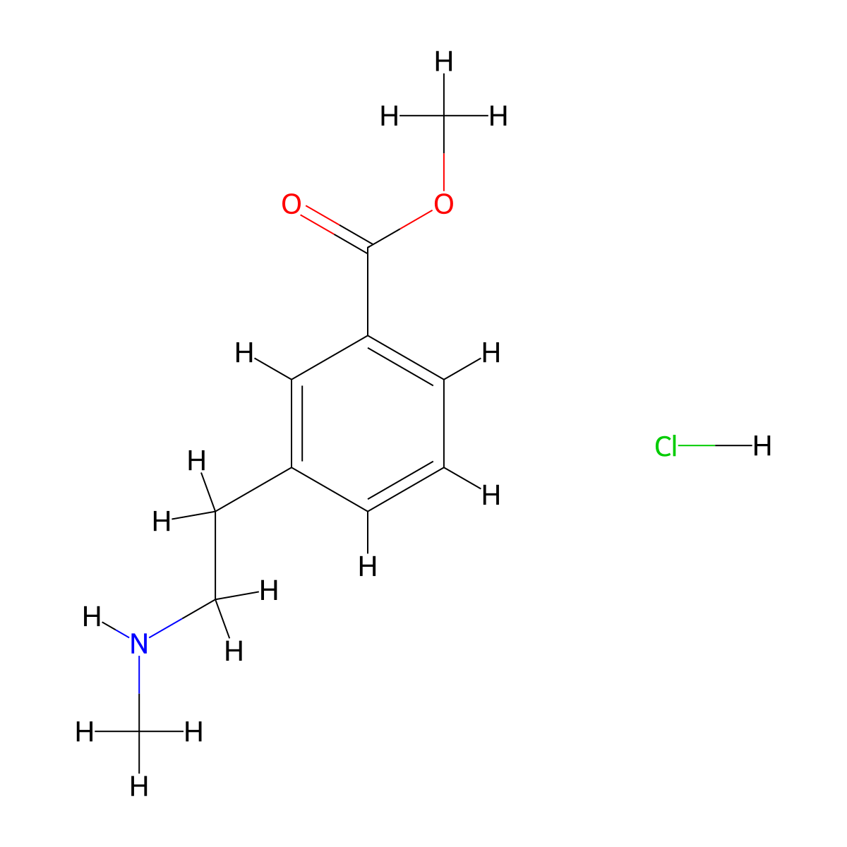 Methyl 3-[2-(methylamino)ethyl]benzoate HCl molecular structure, CAS 2514948-43-5