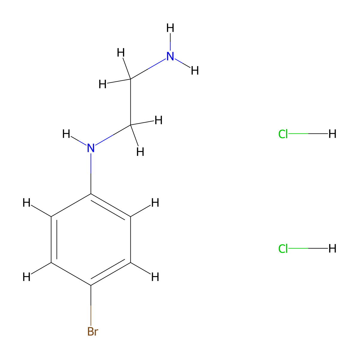 N1-(4-Bromophenyl)-1,2-ethanediamine dihydrochloride molecular structure, CAS 2514951-10-9