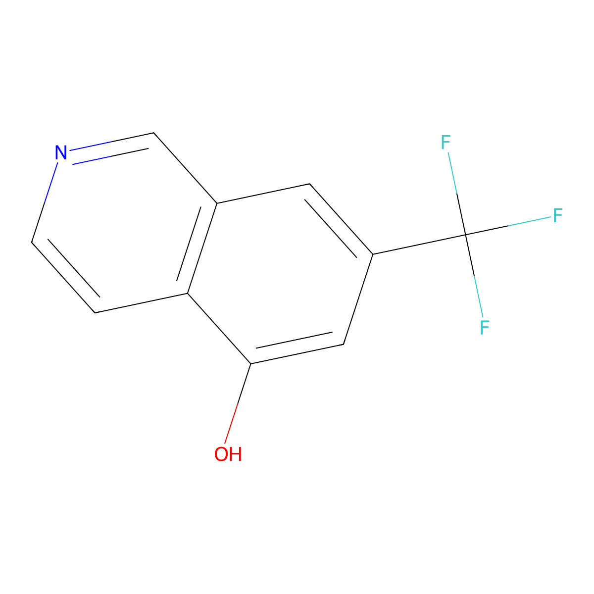 7-(Trifluoromethyl)isoquinolin-5-ol molecular structure, CAS 2514965-53-6