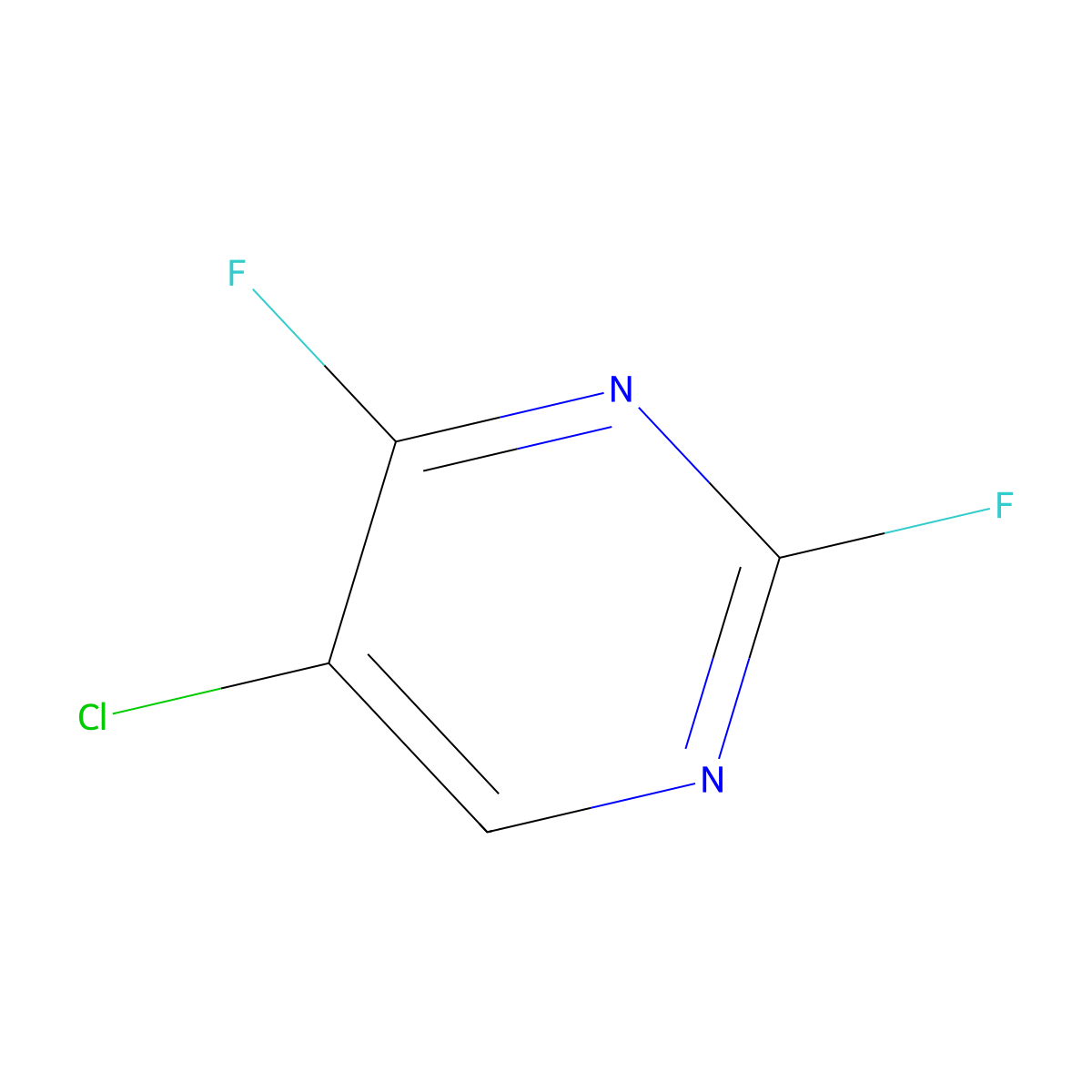 5-Chloro-2,4-difluoropyrimidine molecular structure, CAS 25151-07-9