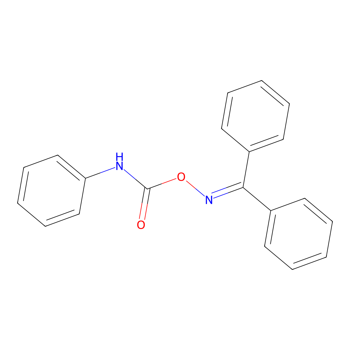 (benzhydrylideneamino) N-phenylcarbamate molecular structure, CAS 25151-09-1