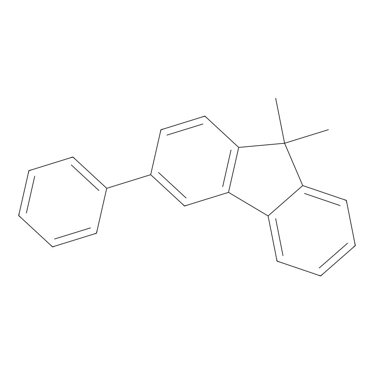 9,9-Dimethyl-3-phenyl-9H-fluorene molecular structure, CAS 2515505-14-1