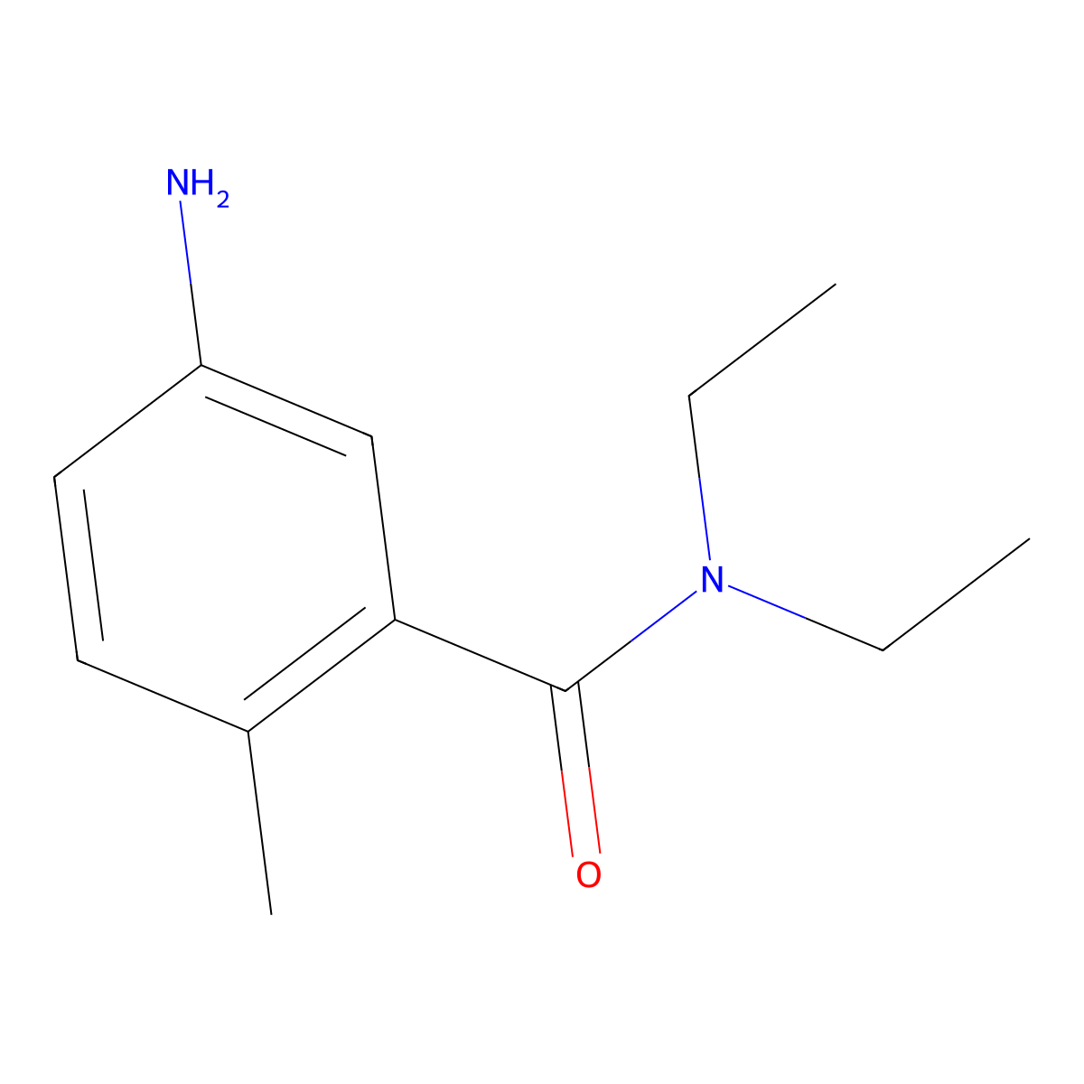 5-Amino-n,n-diethyl-2-methylbenzamide molecular structure, CAS 251552-32-6