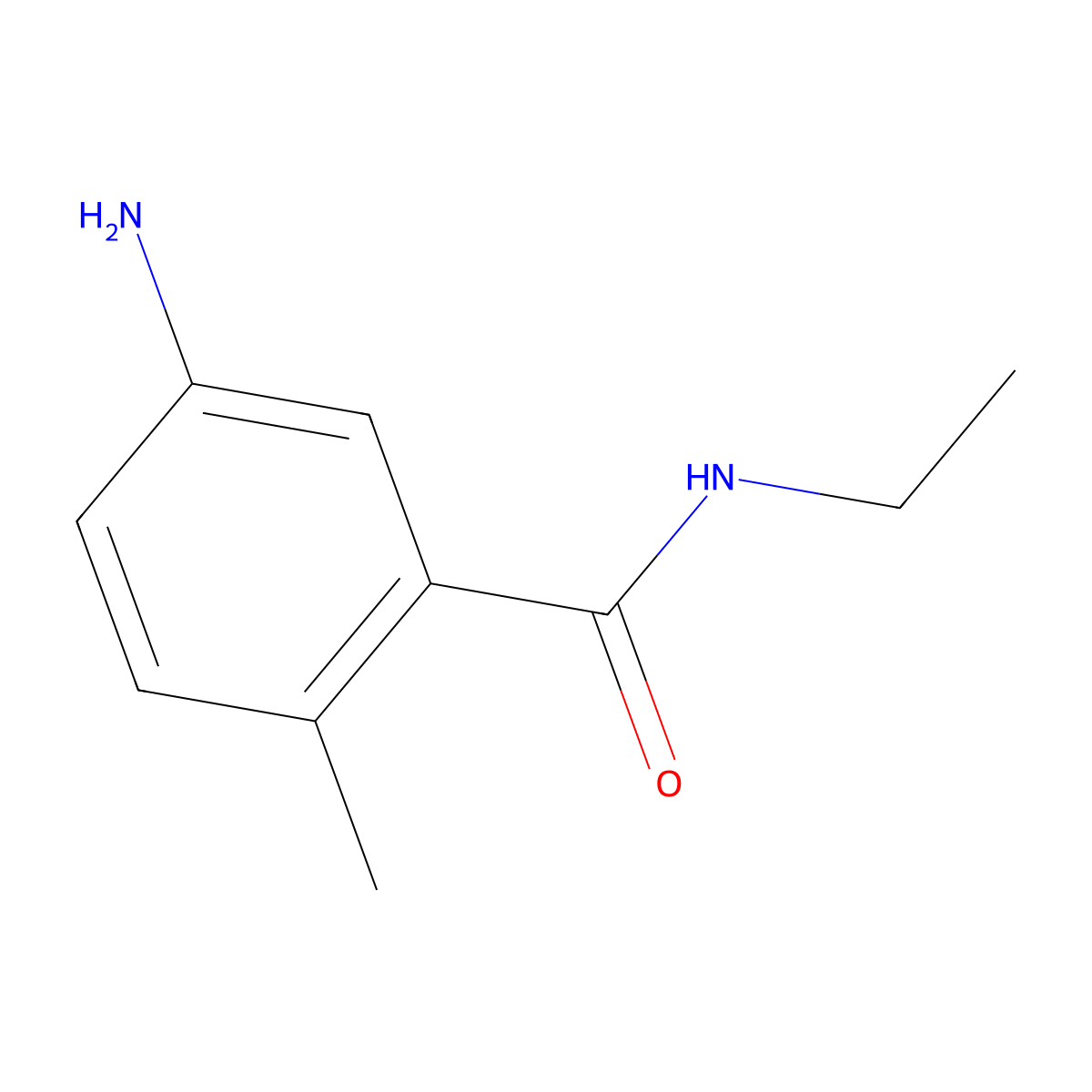 5-amino-N-ethyl-2-methylbenzamide molecular structure, CAS 251552-33-7