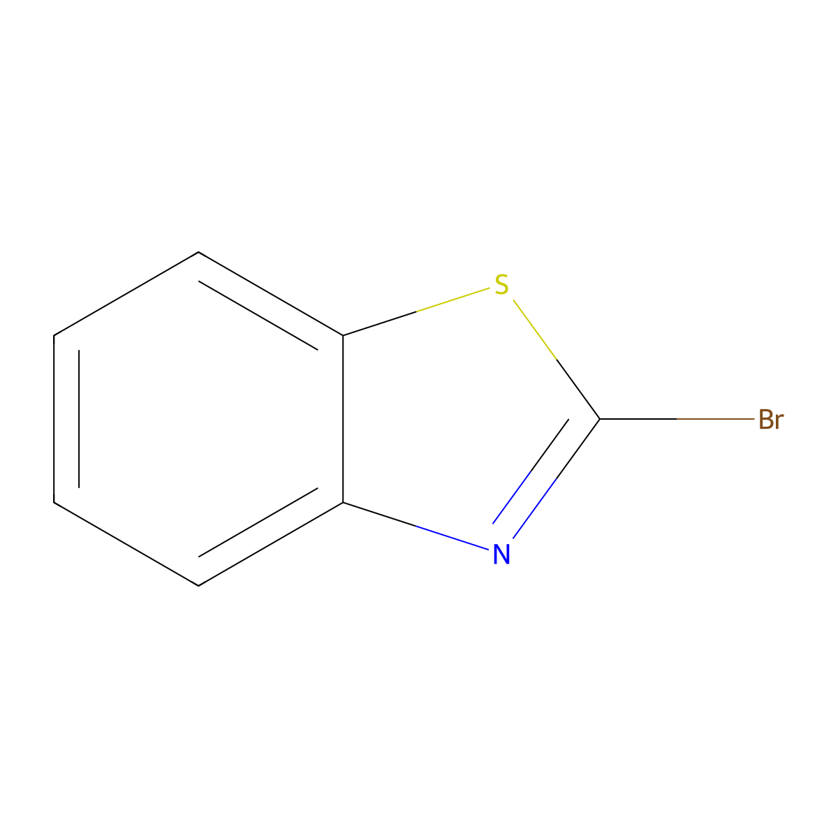 2-Bromo-1,3-benzothiazole molecular structure, CAS 2516-40-7