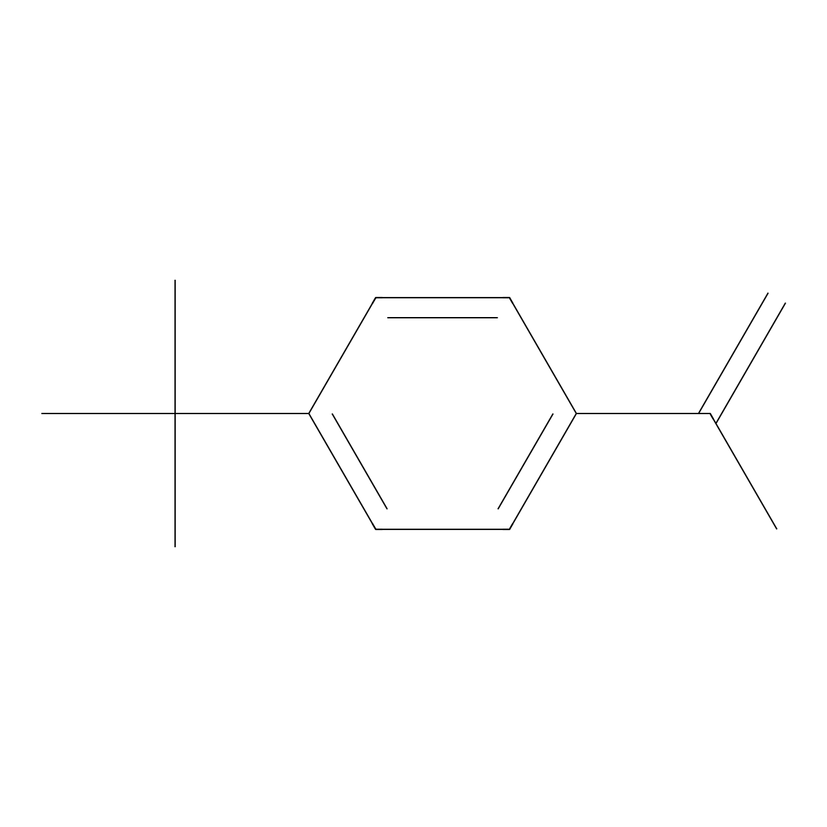 1-Tert-butyl-4-(prop-1-en-2-yl)benzene molecular structure, CAS 25163-88-6