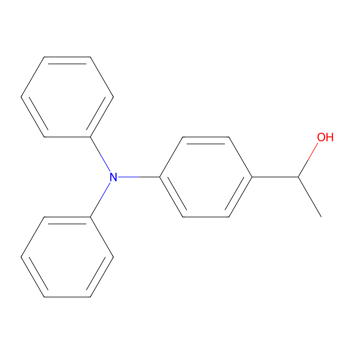 1-(4-(Diphenylamino)phenyl)ethanol molecular structure, CAS 25164-48-1