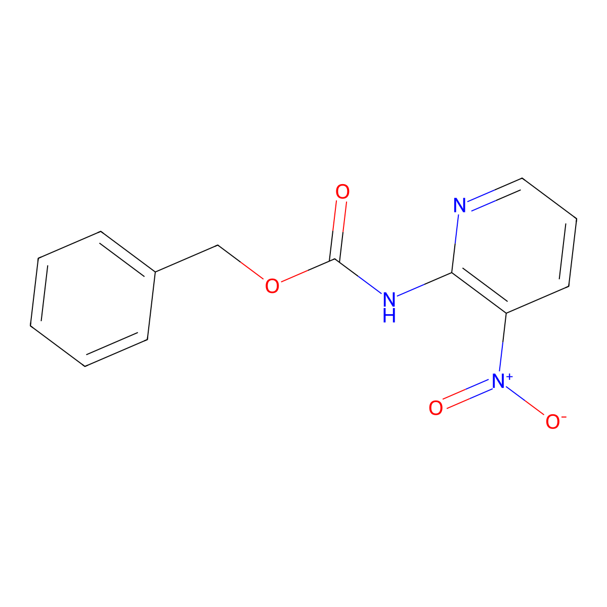 benzyl N-(3-nitropyridin-2-yl)carbamate molecular structure, CAS 251649-50-0
