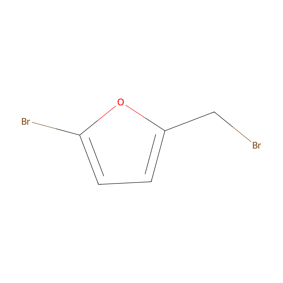 2-Bromo-5-(bromomethyl)furan molecular structure, CAS 251649-67-9